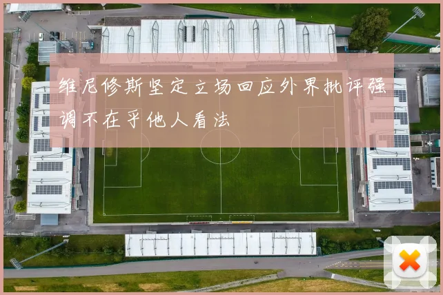 维尼修斯坚定立场回应外界批评强调不在乎他人看法